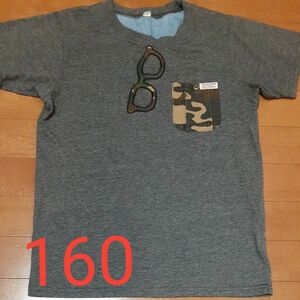 Right-on 160 ライトオン Tシャツ グレー 半袖Tシャツ