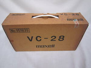 ●昭和レトロ●多分未使用●Maxell マクセル VC-28 カセットテープケース 木製オリジナルキャビネット 管理番号2002-217