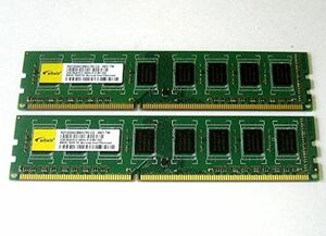 #015 DDR3-10600U 2GB×2枚　M2YG64CB8HC5N-CG ジャンク品