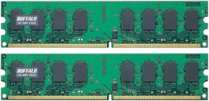 #004 DDR2-800 2GB×2枚　D2/800-2GX2 ジャンク品