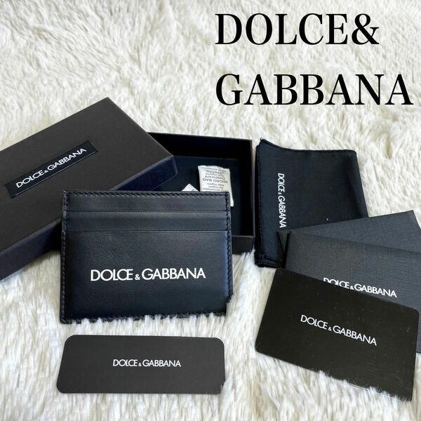 未使用 DOLCE&GABBANA ロゴ カードケース パスケース コインケース ドルチェアンドガッバーナ 財布 名刺入れ 