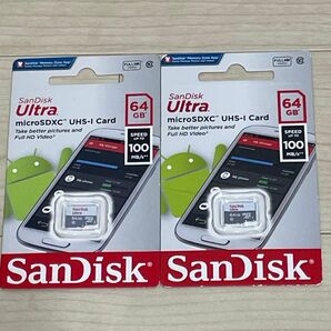 microSDカード 64GB Sandisk ２個セット