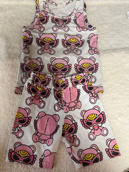 hysteric wawa 100cm子ども服 キッズ パンツが1回のみ着用 上下セット