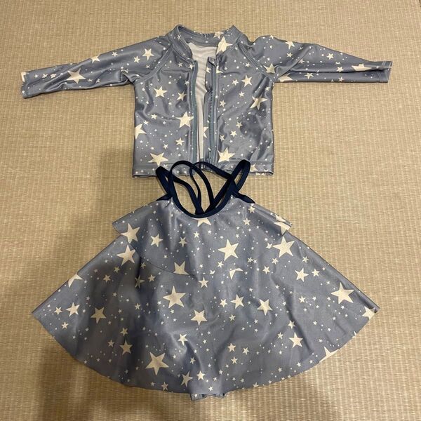 ブリーズ 水着 ラッシュガード 80cm 2点セット ワンピース水着 上下セット セット