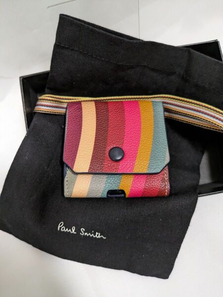 本日限定処分価格【新品SALE】ポールスミス Paul Smith イヤホンケース レインボー