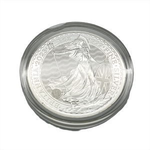 2023年 イギリス ブリタニア銀貨 2ポンド チャールズ3世 純銀 31.1g 1oz 1オンス 貨幣 シルバーコイン コレクション