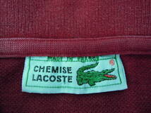 jj8k 70's フレンチ ラコステ CHEMISE LACOSTE 鹿の子 ポロシャツ/3_画像5