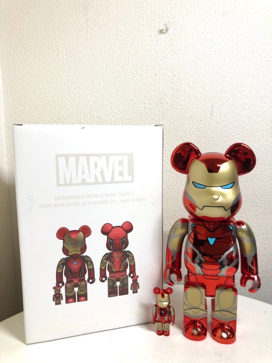 Yahoo!オークション -「BE@RBRICK IRON MAN MARK85 CHROME Ver Yahoo!オークション -「BE@RBRICK IRON MAN MARK85 CHROME Ver