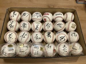  Professional Baseball autograph ball large amount set collection 24 piece 
