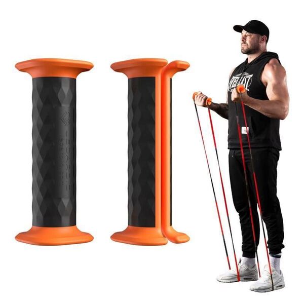☆☆半額セール中☆☆懸垂チューブ 筋トレチューブ LECARDIOトレーニングチューブ ハンドル