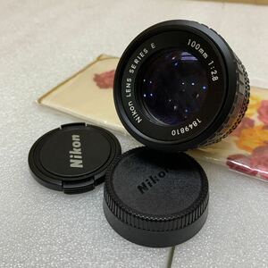 MK6177 Nikon ニコン LENS SERIES E 100ｍｍ 1:2.8 カメラ レンズ マニュアルフォーカス レンズキャップ付属 20240601