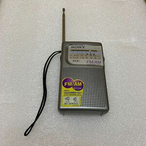 MK6192 ☆SONY ワイドFM対応 FM/AMコンパクトラジオ ICF-P20 動作品 20240603