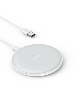 【在庫処分】PowerWave 10 Pad ワイヤレス充電器 Qi認証 iPhone 15 Anker / 14 Galaxy 