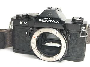 ◆シャッターOK!!◆PENTAX ペンタックス K2 ブラック ボディ MFフィルムカメラ 黒色 昭和レトロ ヴィンテージ★激レア!! 生産数激少!!★