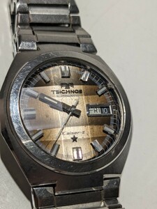 [M154][ operation goods ] TECHNOS Tecnos Kaiser-II Kaiser 2 self-winding watch day date men's wristwatch 