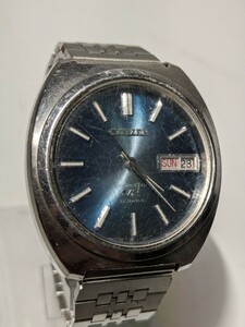 【M156】【稼働品】 CITIZEN シチズン セブンスター V2 デイデイト 3針 4-770781TA 自動巻き メンズ腕時計