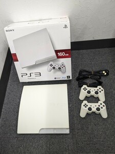 [c580][ прекрасный товар * работа товар * первый период . завершено ] PS3 PlayStation3 160GB CECH-3000A белый SONY Sony PlayStation 3 с ящиком инструкция есть 