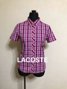 [Красота] Lacoste Lacoste Ladies Button Down Down Перевер на рубашку.