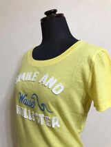 HOLLISTER ホリスター レディース Tシャツ トップス サイズM 半袖 イエロー_画像8