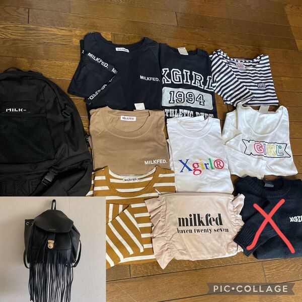X-girl milkfed Tシャツ バッグ 10点