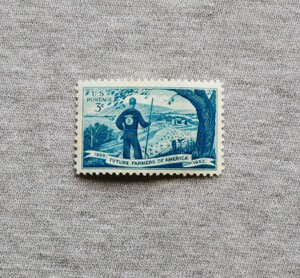 USA301　アメリカ　1953年　農業青年　3セント　1種　単片切手1枚　