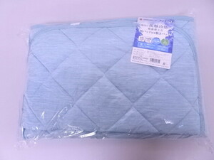p 新品 未使用品 西川 nishikawa シングルサイズ アイスプラス ひんやり接触冷感 敷きパッド 枕パッド セット《日本製》ブルー 100-205cm