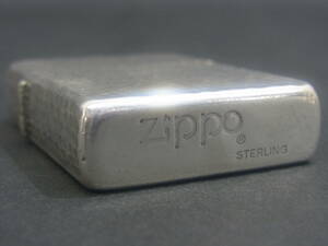 Q22 1 start super rare Ryuutsu ultimate little beautiful goods Zippo STERLING 1983 year gothic body Logo Hammer tone lighter Zippo sterling silver Zippo -