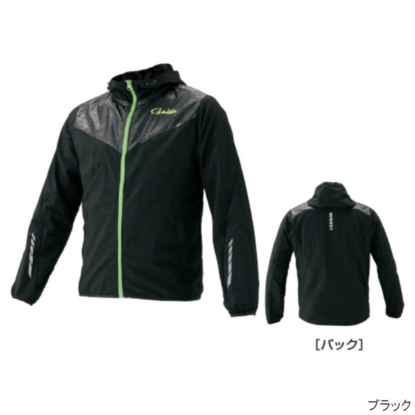 がまかつ(Gamakatsu) NO FLY ZONE フーデッドウィンドジャケット ブラック LLサイズ GM3561 定価14,300円