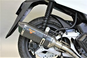 Valiente PCX125 PCX160 JK05 KF47 バイクマフラー カルマ カーボン マフラー バリエンテ ホンダ バイク用品 バイクパーツ v-201-ca11