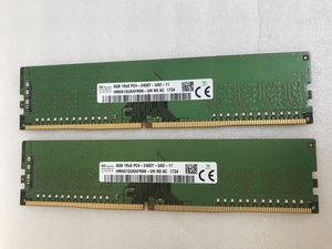 SK HYNIX 1Rx8 PC4-2400T PC4-2400 8GB 2枚組 1セット16GB DDR4 デスクトップ用メモリ DDR4 19200 8GB 2枚 DDR4 DESKTOP RAM