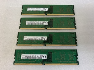 SK HYNIX 1RX16 PC4-2666V 4GB 4枚 16GB DDR4 デスクトップ用メモリ 288ピン ECC無し DDR4- PC4-21300 4GB 4枚 16GB DDR4 RAM