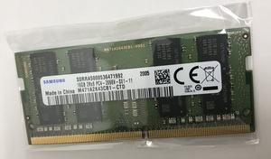SAMSUNG PC4-2666V 16GB 1枚 DDR4 ノートパソコン用メモリ PC4-21300 16GB 260ピン DDR4 LAPTOP RAM 中古 ノート用メモリ 品動作品