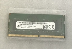 MICRON PC4-2666V 8GB DDR4 ノートパソコン用メモリ DDR4-21300 8GB 260ピン 8GB DDR4 LAPTOP RAM 中古動作品