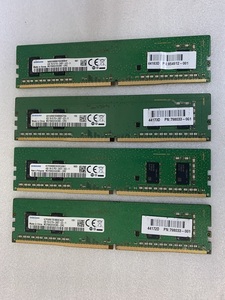SAMSUNG 1RX16 PC4-2400 4GB 4枚組 1セット 16GB DDR4 デスクトップ用メモリ 288ピン ECC無し DDR4 19200 4GB 4枚で 16GB DDR4 DESKTOP RAM