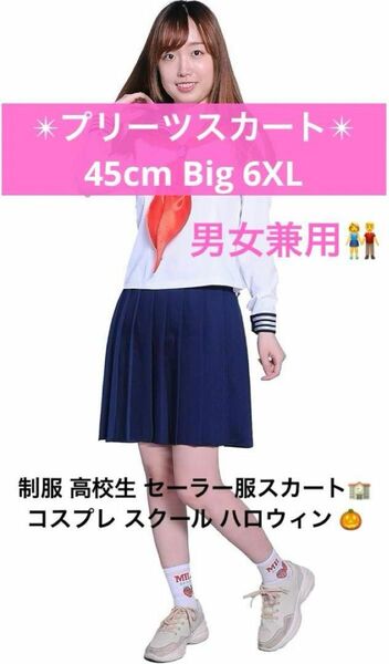 ★ プリーツスカート上品 スクール コスプレ 学生服 Bigサイズ