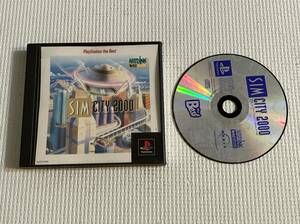 24-PS-386　プレイステーション　シムシティ2000 SIM CITY2000 the Best　ジャンク動作品　PS1　プレステ1 ☆説明書欠品、ケースにヒビあり