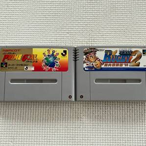 24-SFC-126 スーパーファミコン Jリーグサッカープライムゴール, ワールドクラスラグビー 動作品 SFC スーファミ ☆セーブデータ確認済み