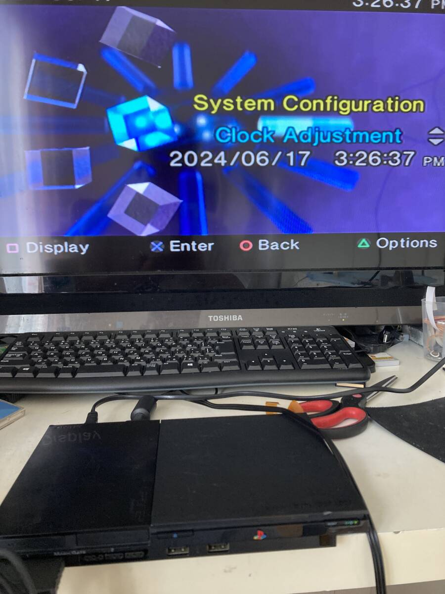 24-0617 中国版だが日本版が普通に動く 電池とレンズとリボンケーブル交換動作品 プレイステーション2 SCPH-90006 本体セット 24-0617 中国版だが日本版が普通に動く 電池とレンズとリボンケーブル交換動作品 プレイステーション2 SCPH-90006 本体セット