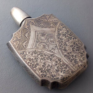  hip flask whisky bottle sake cup and bottle silver 925 silver product old fine art antique goods antique 