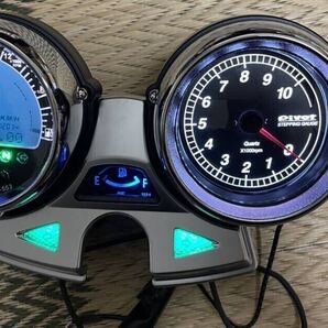 ゼファー1100 zephyr1100 カワサキ純正 車検対応 ピボット廃盤タコメーター エースウェルデジタルスピードメーター 交換キット
