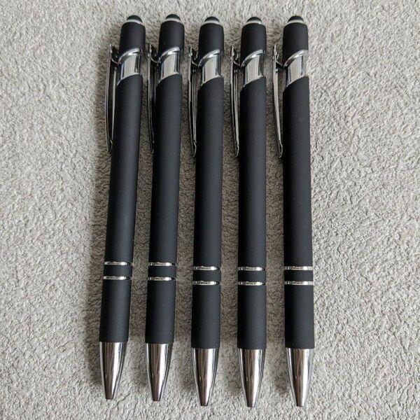 【企業名なし】 ボールペン タッチペン 多機能ボールペン 5本 黒 ブラック