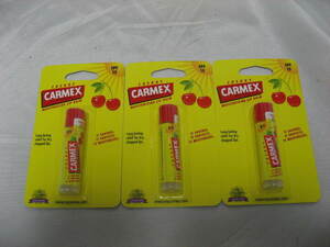 CARMEX カーメックス リップバーム スティック SPF15 リップ チェリー 4.25g 3本セット 新品
