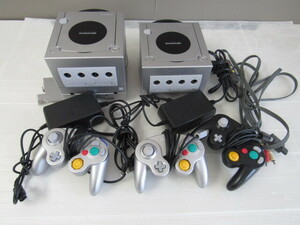  Junk / GAMECUBE Game Cube body 2 pcs DOL-001 / Game Boy player DOL-017 / controller 3 piece other accessory set sale nintendo 