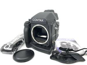 美品 動作確認済 コンタックス CONTAX 645 高級中判フィルムカメラ MF-1 AE Finder MFB-1 / MFB-1A フィルムバック シャッター OK 美光学