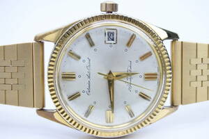 * ultimate rare article 1960 period about ORIENT SWIMMER CALENDAR AUTO21 stone self-winding watch gentleman wristwatch 