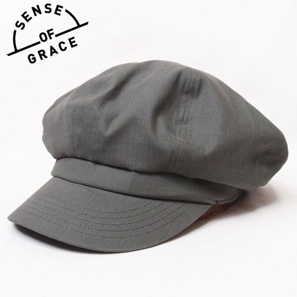 新品 SENSE OF GRACE コットンキャスケット グレー フリーサイズ