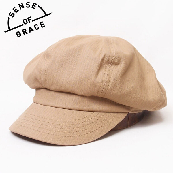 新品 SENSE OF GRACE コットンキャスケット ベージュ フリーサイズ