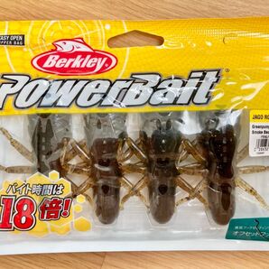 新品 ☆バークレイ パワーベイト☆▼ジャゴロケット 3インチ #グリーンパンプキンスモークブラック Berkley 虫 蟲