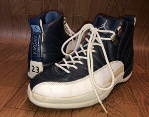 ジョーダン JORDAN ハイカット TWO 3 靴 スニーカー サイズ(25.0) ネイビー×ホワイト【4712】K
