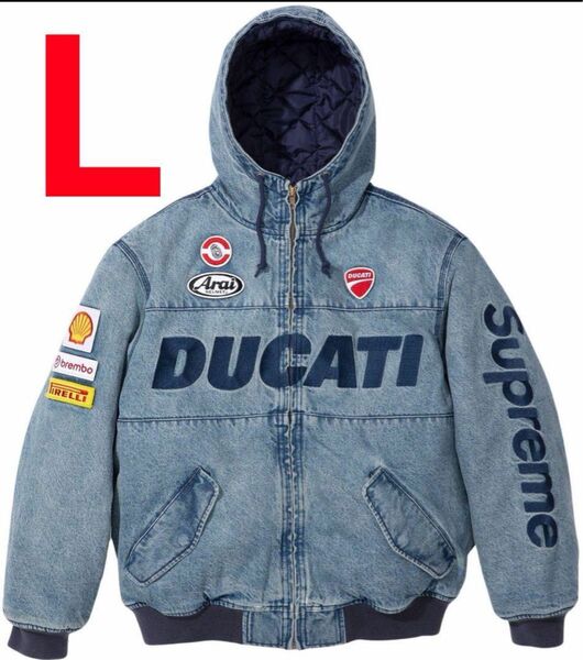 Supreme x Ducati Hooded Racing Jacket "Denim"